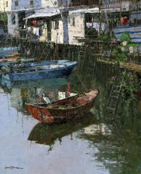 Landscapes Painting - Tai O watertown China scenery